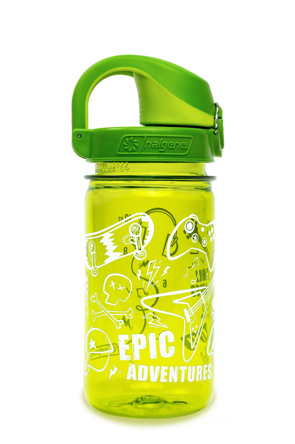 Nalgene product detail: 12oz On-The-Fly Kids Lock-Top Bottle with Graphics O5 — 12oz On-The-Fly Kids Lock-Top Bottle with Graphics