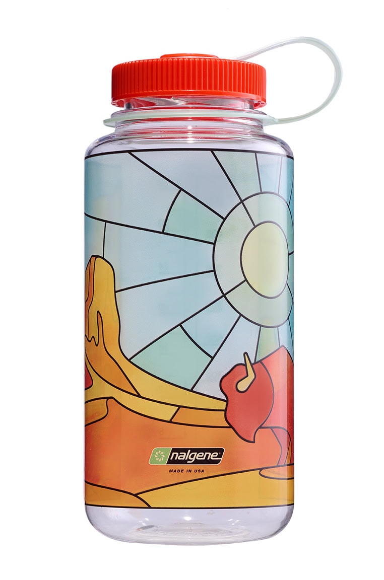 Nalgene product view: 32oz Wide Mouth Stained Glass Print Bottles V1 — 32oz Wide Mouth Stained Glass Print Bottles
