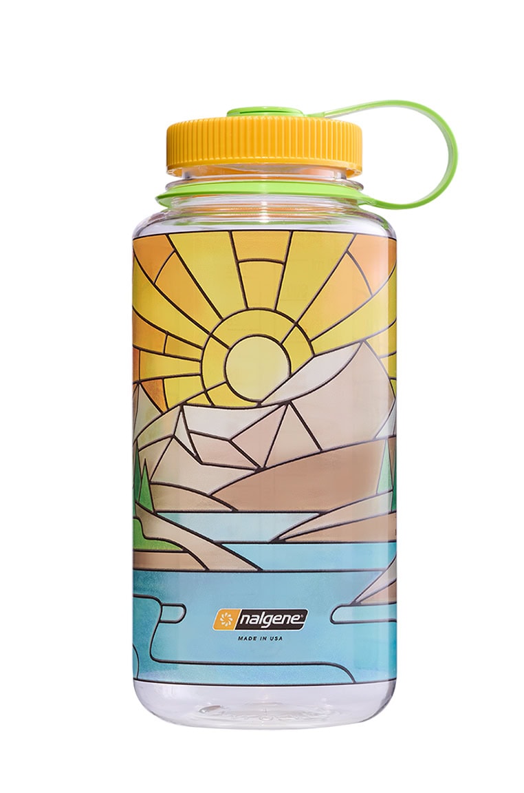 Nalgene product view: 32oz Wide Mouth Stained Glass Print Bottles V1 — 32oz Wide Mouth Stained Glass Print Bottles