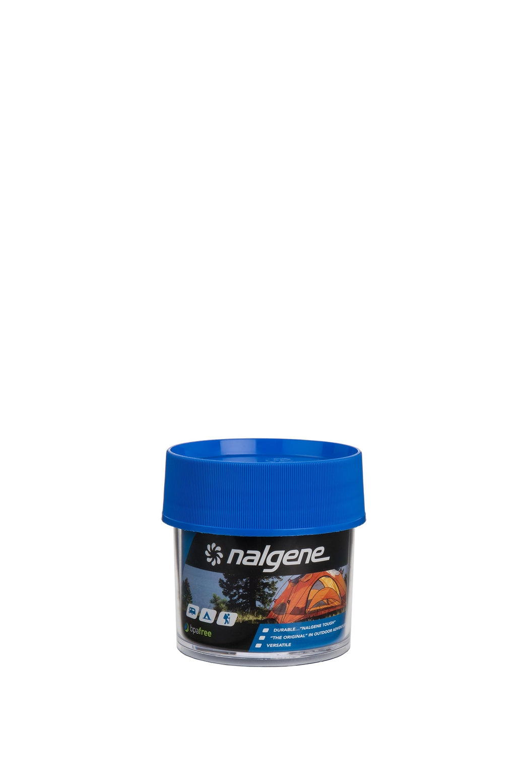 Nalgene product detail: 4oz Storage Jar – Blue Lid F3 — 4oz Storage Jar – Blue Lid