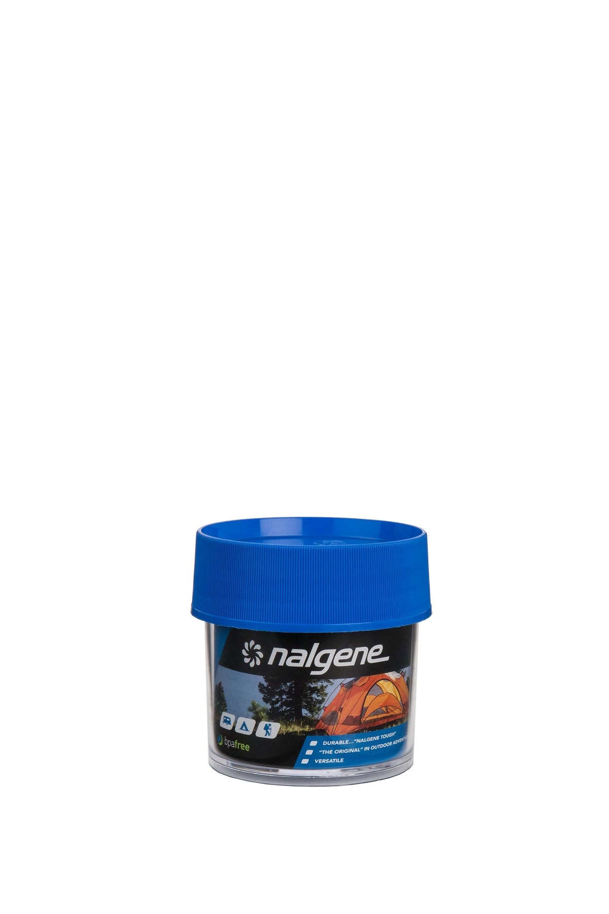Nalgene product detail: 4oz Storage Jar – Blue Lid F3 — 4oz Storage Jar – Blue Lid