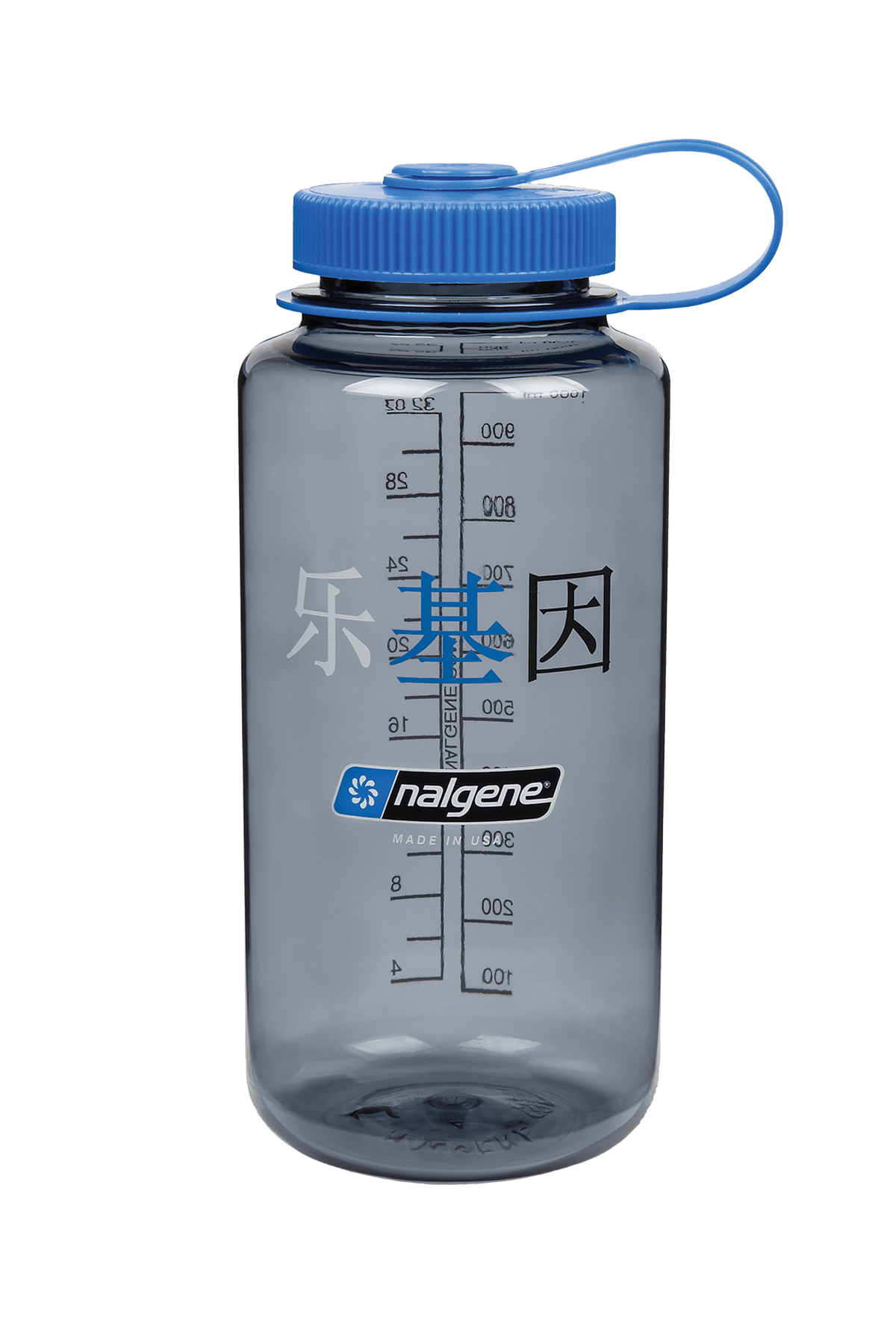 Nalgene product image: 32oz Wide Mouth “Happy Gene” Bottle L2 — 32oz Wide Mouth “Happy Gene” Bottle