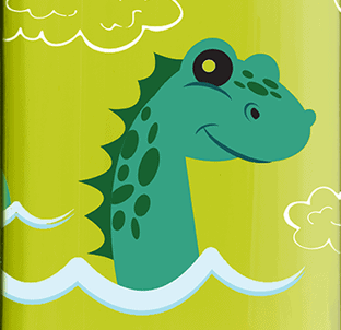 Nalgene product view: 12oz On-The-Fly Kids Lock-Top Bottle with Graphics N1 — 12oz On-The-Fly Kids Lock-Top Bottle with Graphics