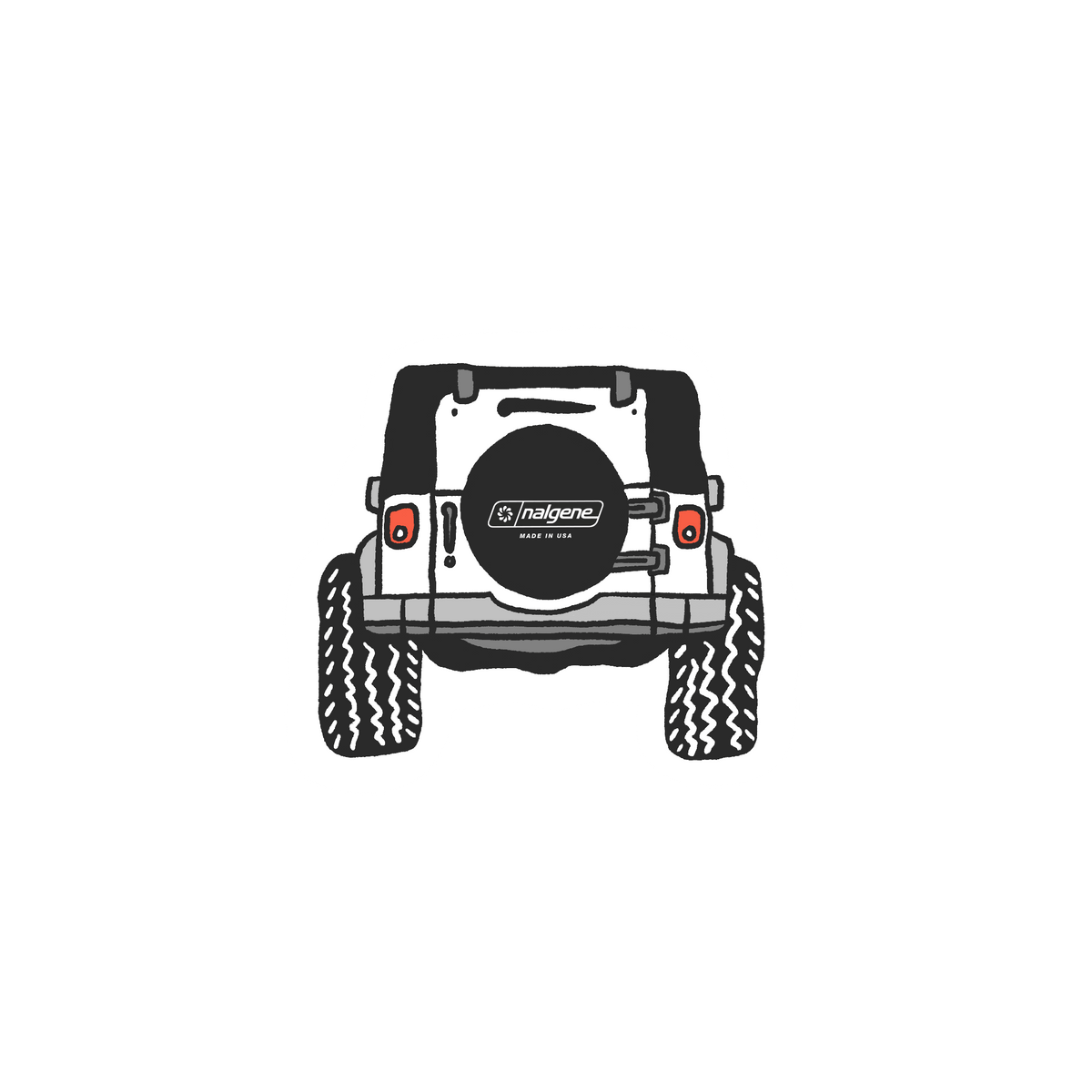 Nalgene product image: Four Wheeling Sticker T0 — Four Wheeling Sticker