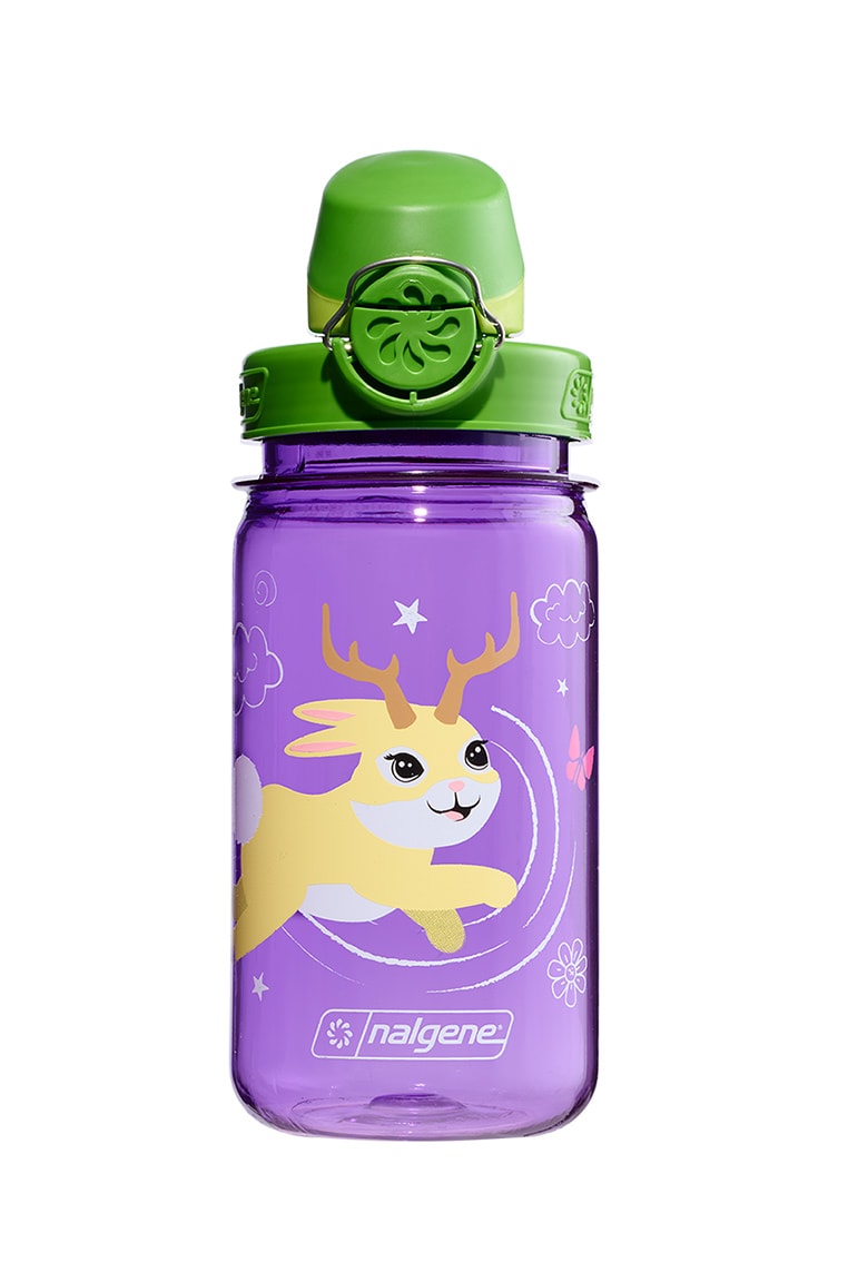 Nalgene product view: 12oz On-The-Fly Kids Lock-Top Bottle with Graphics N1 — 12oz On-The-Fly Kids Lock-Top Bottle with Graphics