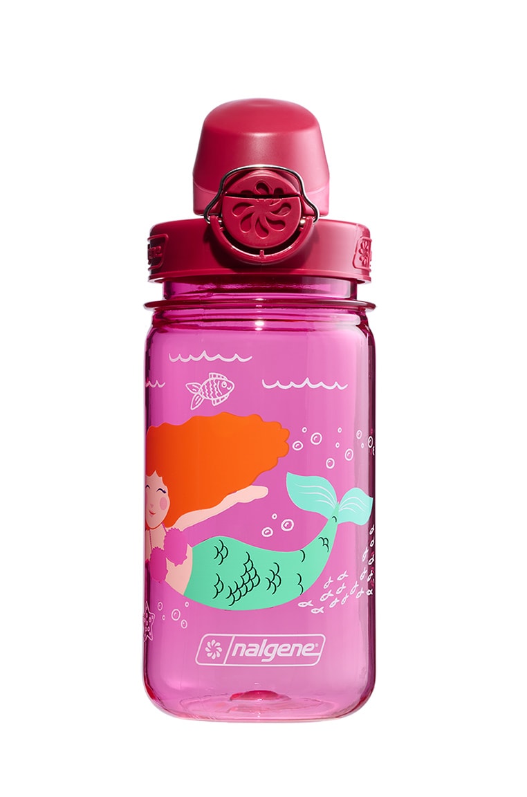 Nalgene product view: 12oz On-The-Fly Kids Lock-Top Bottle with Graphics N1 — 12oz On-The-Fly Kids Lock-Top Bottle with Graphics