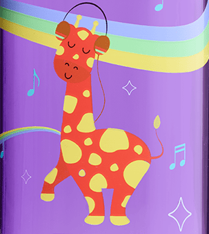 Nalgene product view: 12oz Kids Grip-N-Gulp with Graphics A4 — 12oz Kids Grip-N-Gulp with Graphics