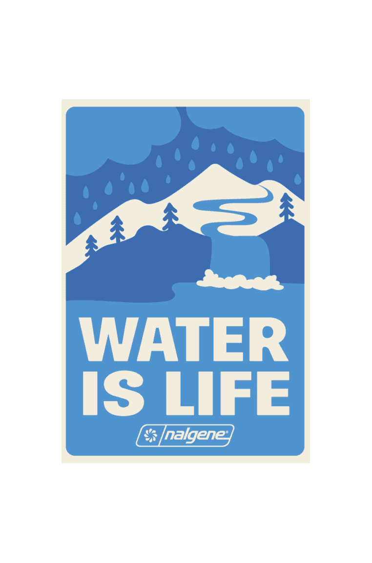 Nalgene product image: Water Is Life Sticker R5 — Water Is Life Sticker