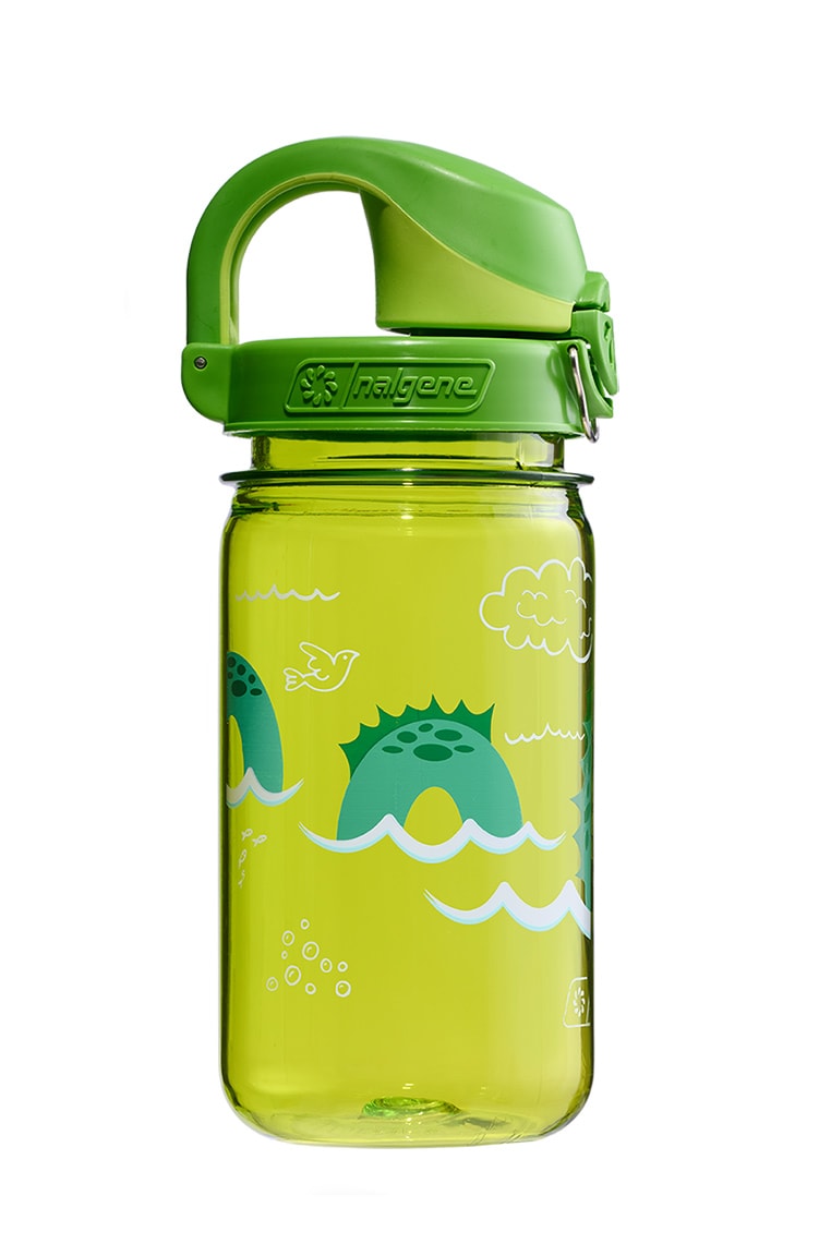Nalgene product view: 12oz On-The-Fly Kids Lock-Top Bottle with Graphics N1 — 12oz On-The-Fly Kids Lock-Top Bottle with Graphics
