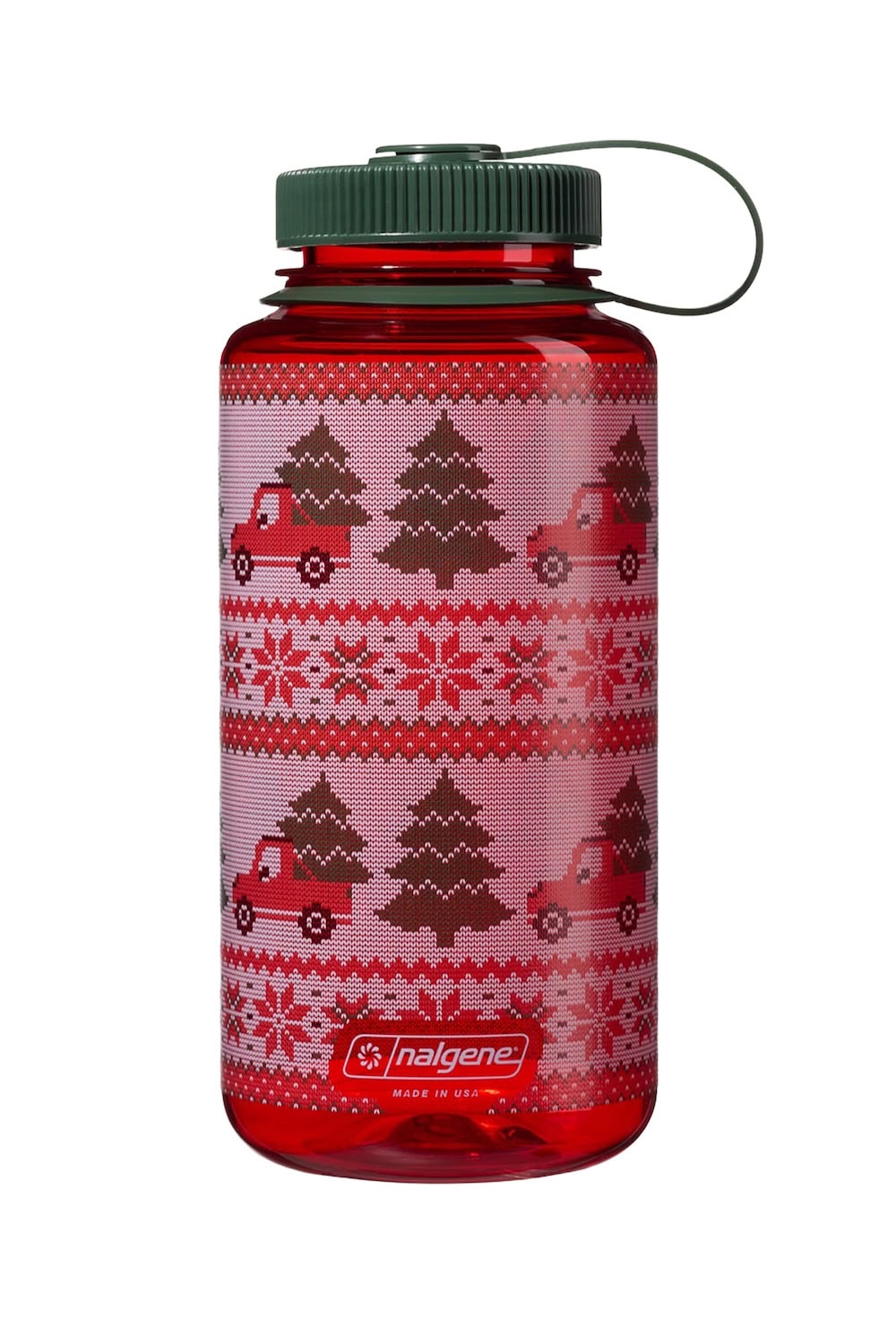 Nalgene product view: 32oz Wide Mouth Ugly Sweater Bottle K7 — 32oz Wide Mouth Ugly Sweater Bottle